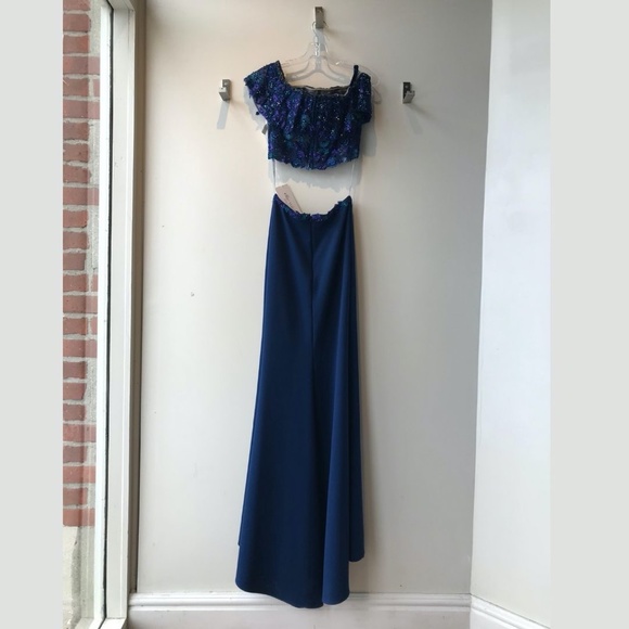 Mon Cheri 'Ellie Wilde' Floral Two-Piece Gown - Picture 3 of 7